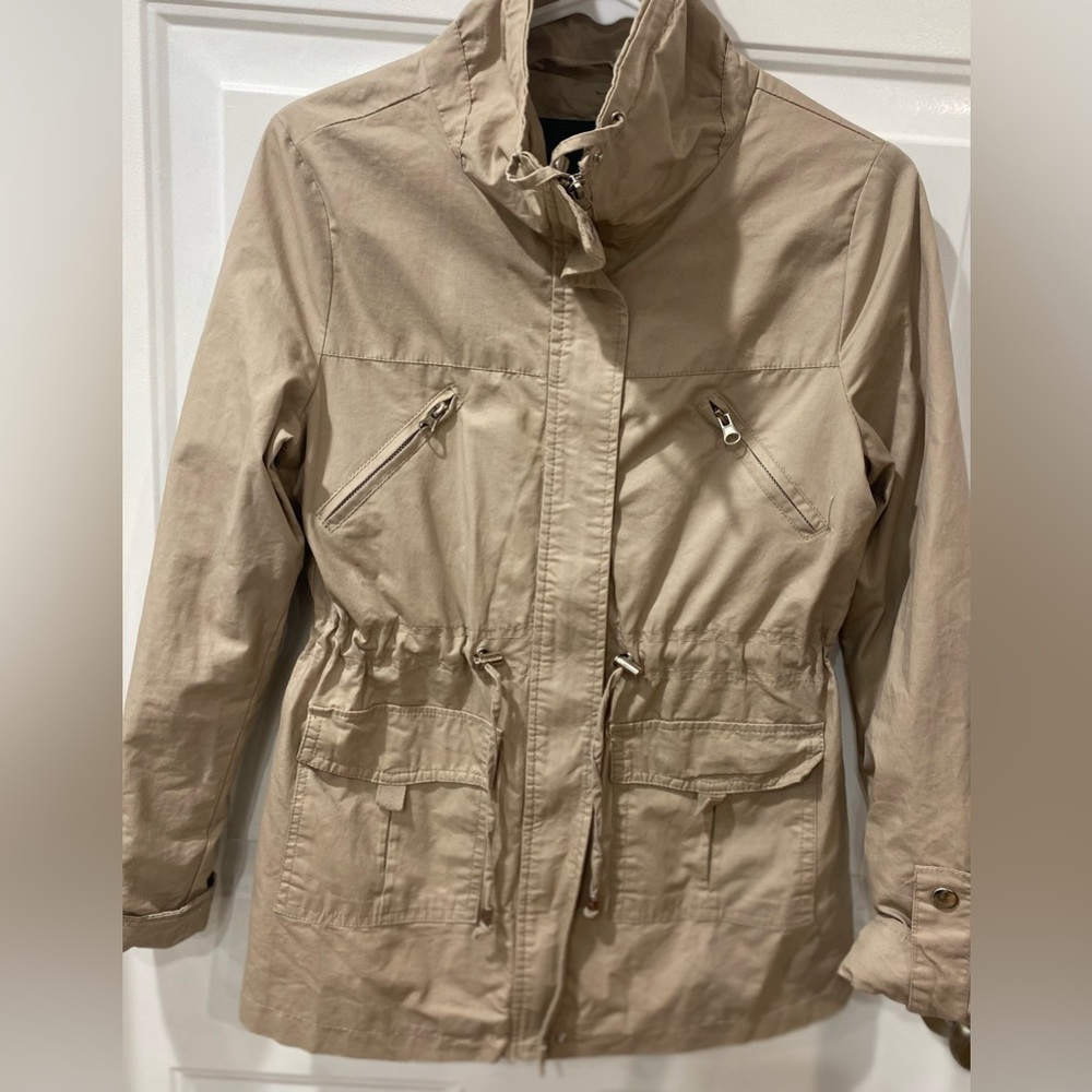 Miss London Beige Utility Jacket for the coastal cowgirl
